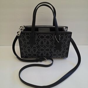 Sold! Coach Nina Small Leather Tote With Signature Rivets